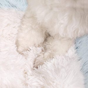 Coussin pour chien moelleux à capuche, fond antidérapant, luxe, forme donut, motif uni, 100% coton, amovible, lavable, respirant, toutes saisons - Product Image 5