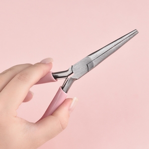 KADS Pink Stainless Steel Shaping Tweezer <b>Nail</b> <b>Extension</b> Pliers <b>Nail</b> Clippers Pedicure Care Tools Multifunction <b>Nail</b> Accessories - Product Image 4