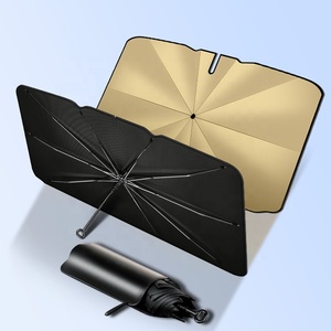 Nuovo Parasole per Parabrezza <span class=keywords><strong>Auto</strong></span> con Protezione UV, Rivestimento in Titanio Dorato, Pieghevole per Parabrezza Anteriore - Product Image 1