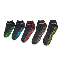 Chaussettes antidérapantes personnalisées avec logo pour trampoline, chaussettes de maintien de la cheville pour parc de trampolines