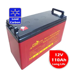 CSBattery HDC12-110 12V 110Ah太阳能储能铅碳电池，用于块状经济电池中国制造商VS: 特洛伊木马/