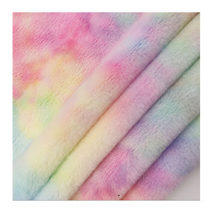 Tejidos de felpa de poliéster 100% de pelo <span class=keywords><strong>largo</strong></span>, suaves, con efecto tie-dye degradado, tipo PV, para casetas de perros y juguetes para mascotas, al por mayor. - Product Image 1