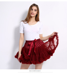 Jupes tutu courtes en tulle bouffantes pour femmes, taille naturelle, respirantes, avec nœud, tenue de fête mère et fille - Product Image 5