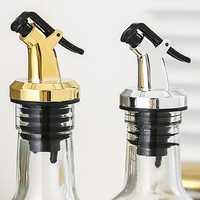 Distributeur de bouteilles en plastique ABS pour vinaigre, huile d'olive et vin, avec bec verseur en liège et poignée intégrée