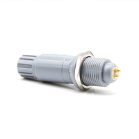REDELs Conector Circular de Plástico Push Pull, PAG PKG 2 3 4 5 6 7 8 10 14 Pines Conector Circular de Plástico para Equipo Médico