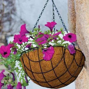 Panier à fleurs suspendu artificiel pour la décoration intérieure et extérieure du jardin, pot de fleurs suspendu - Product Image 6