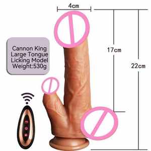 Dildo à télécommande - Silicone réaliste, texture douce, oscillation à 360°, chauffant, 10 modes de vibration, recharge USB, jouet pour adultes en vrac - Product Image 6