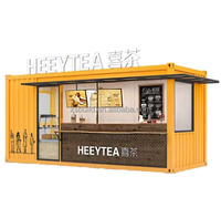 Bar de conteneur maritime, café, kiosque, stand avec cuisine entièrement équipée, café commercial personnalisé, boutique pratique, restaurant