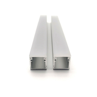 Profilé en aluminium pour éclairage LED linéaire encastré au sol YG-2020D avec diffuseur blanc
