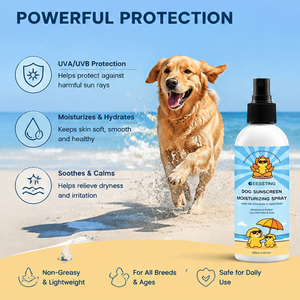 Custom Logo Safe Skin-friendly Gentle Formula Hydrating Nourishing Dry Hair Reduces Tangling Dog Sunscreen Moisturizing Spray - Product Image 3