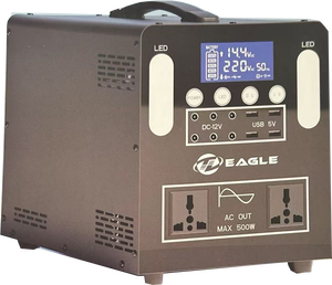 Estación de Energía Portátil de 500W 220V de Gran Capacidad, Suministro de Emergencia para el Hogar, Estación de Energía de Onda Sinusoidal B500 - Product Image 4