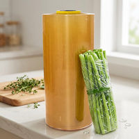 Film alimentaire transparent en PVC jetable, emballage alimentaire, film plastique pour la cuisine, prix de gros d'usine