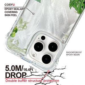 เคสโทรศัพท์ป้องกัน PC TPU กันกระแทกที่ทนทานพร้อมลายดอกไม้ศิลปะสำหรับ <span class=keywords><strong>iPhone</strong></span> 15 <span class=keywords><strong>14</strong></span> 13 12 11 <span class=keywords><strong>Pro</strong></span> <span class=keywords><strong>M</strong></span> - Product Image 3