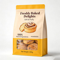 Sachet personnalisé en papier kraft imprimé pour biscuits et épices, compostable et biodégradable en PLA, pochette verticale écologique pour assaisonnements et emballages alimentaires