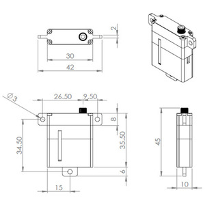 MKS HBL6625 Metal Gear Digital Servo CNC Metal Case <b>RC</b> Vehicles Remote <b>Control</b> Toys - Product Image 2