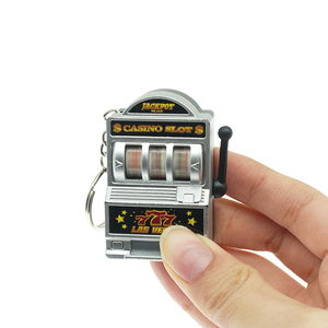 Portachiavi Portafortuna Lucky 7 Jackpot, Macchina della Lotteria, Souvenir Promozionale Economico per Casinò - Product Image 5