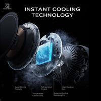 Cargador inalámbrico magnético para coche, con soporte de coche de carga de refrigeración por hielo, soporte giratorio para teléfono de coche 360