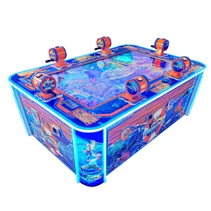 Coin Operated 6 Player Fish Table Games Machine Fish Game Table Fishing