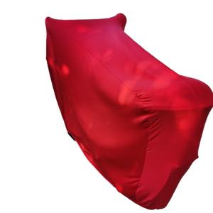 Housse de moto extensible rouge super douce pour l'intérieur, avec impression de logo personnalisé, bâche pour voitures - Product Image 4