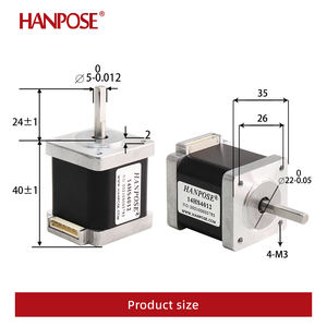 Hanpose Nema14 Stapmotor 1.2A 0.22N.<span class=keywords><strong>m</strong></span> Koppel 14HS4012 1.8 Graden 2-Fase Hybride Podiumverlichting Accessoires 35 Stapmotor - Product Image 3