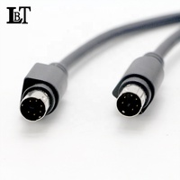 Mini-DIN 6-Pin Stecker-Stecker 1,8m/6ft PVC-Ummantelung Reines Kupfer 3A Schnellladekabel auf Lager für Computer, Drucker, Scanner, Kamera