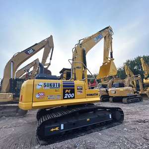 Machine hydraulique utilisée d'excavatrice de KOMATSU PC200 avec de bonnes performances de travail - Product Image 1