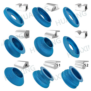 HUAXING 75mm Vacuum Brazed Diamond Grinding <strong>Profile</strong> Wheel for Angle <strong>Grinder</strong> for Marble Stone Quartz Ceramic Tile Deburring - Product Image 6