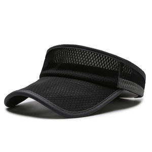 Vente en gros de chapeaux de soleil réglables de haute qualité Chapeaux de tennis en polyester pour femmes Chapeaux de sport de couleur unie printemps et automne - Product Image 1