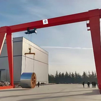 Nouvelle grue portique à poutre simple 50 tonnes, avec moteur et boîte de vitesses, hauteur réglable 25m, levage électrique et manuel, 380V, pour construction extérieure