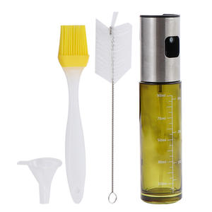 Juego de Botellas de Aceite de Vidrio con Presión para Cocina, 304 Blackout, con Escala Visible, Reutilizables, de Acero Inoxidable - Product Image 5