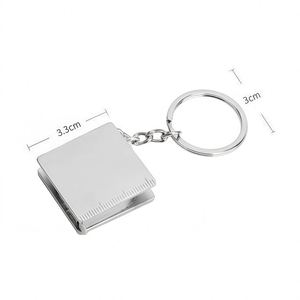 Custom Logo Retractable Tape Measure Keychain Body Measuring Tape <b>Key</b> <b>Ring</b> Compact Tape Measure for Purse Pockets <b>Keys</b> Portable - Product Image 2