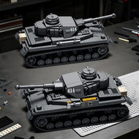 TK9001 - Juego de Bloques de Construcción a Escala 1:35 del Tanque Mediano Panzer IV Sd Kfz 161 Alemán de la Segunda Guerra Mundial, Modelo Coleccionable Militar para Aficionados Adultos