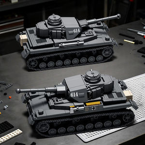 TK9001 - Juego de Bloques de Construcción a Escala 1:35 del Tanque Mediano <span class=keywords><strong>Panzer</strong></span> <span class=keywords><strong>IV</strong></span> Sd Kfz 161 Alemán de la Segunda Guerra Mundial, Modelo Coleccionable Militar para Aficionados Adultos - Product Image 5