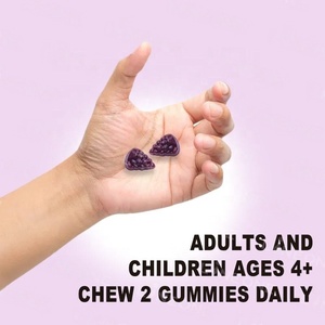 Suplemento Herbal de Bayas de Saúco para Mejorar la Inmunidad en Adultos, ODM/OEM, con Vitamina C y Zinc, 2 Gomitas por Porción - 60 Gomitas/Botella - Product Image 3