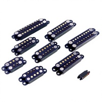 Conector BTB de PCB con orificio pasante, macho y hembra, con resorte, paso de 2.54mm, 2-9 polos, 2A, IP40, nailon, 4P, conector magnético Pogo Pin