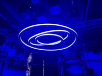 Cabrestante cinético Pro Stage de 8KG con sistema de anillo de elevación LED DMX, tira LED de matriz de Material de aluminio redondo para discoteca, fiesta, discoteca