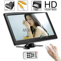 Monitor HD de 10.1 Pulgadas para Mini TV, Reproductor de Video para Auto, TFT LCD para Cámara de Reversa, Sistema de Seguridad para el Hogar con Altavoz, BNC/AVI/VGA/HD&MI