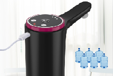 Black USB Rechargeable Water Pump Dispenser 800mAh For Home Office