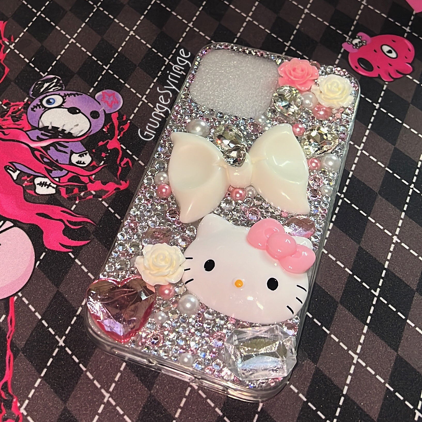 Aazon.co: Jusy Copatible With IPhone 7/8/SE Bow Phone Case, Cute - View #10