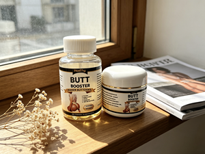 Cápsulas Orgánicas para Aumento de Cadera y Crema para Reafirmar Glúteos – Set No Quirúrgico para Mejorar los Glúteos, Suplemento Oral Diario + Loción Tópica - Product Image 2