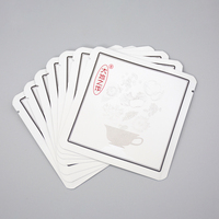 Sachets de thé imprimés sur mesure pour thé en vrac Pochette en mylar plat en feuille d'aluminium Sachet alimentaire scellé à trois côtés avec encoche de déchirure
