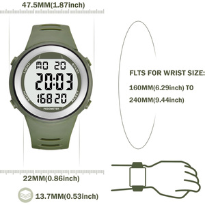 Pedometer xem cho cao cấp không bluetooth không có ứng dụng cần thiết với bước truy cập calo và số lượng lớn đèn nền sáng - Product Image 3