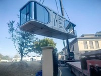 Capsule spatiale préfabriquée insonorisée et anti-humidité, à érection rapide, portable, pour camping et résidence de vacances en vallée