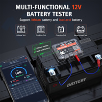 ANCEL BM200 Testeur de batterie 12V pour batteries lithium et plomb-acide, test de démarrage et de charge, enregistrement d'alarme