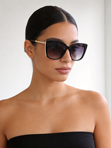 OEM New Trendy SP10326 UV400 Protection Full Rim Square Women <b>Sunglasses</b> with metal temple Outdoor Use Fashion - Product Image 1