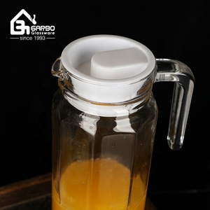 Nhà cung cấp Trung Quốc <span class=keywords><strong>Glass</strong></span> <span class=keywords><strong>Pitcher</strong></span> với nắp nhựa Bán buôn giá chất lượng cao <span class=keywords><strong>Glass</strong></span> Jug Đối với trang chủ với dập nổi - Product Image 6
