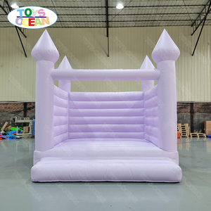 2025 New Modish Inflatable Toddler thư bị trả lại đám cưới màu trắng bị trả lại nhà Pastel màu bouncy lâu đài - Product Image 2