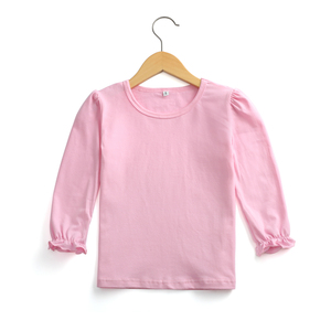 2022 vêtements pour enfants t-shirt de haute qualité <span class=keywords><strong>blouse</strong></span> 95% coton t-shirt oversize pour filles en vrac - Product Image 6