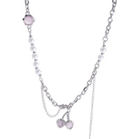 Collier de perles d'eau douce baroques Design polyvalent et de niche Bijoux de luxe Esthétique Romance jusqu'à la mort Do Us Part