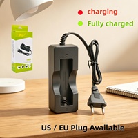 Chargeur de batterie universel 18650, station de charge rapide intelligente à fente unique pour lampe torche tactique, outils électriques, prise EU US